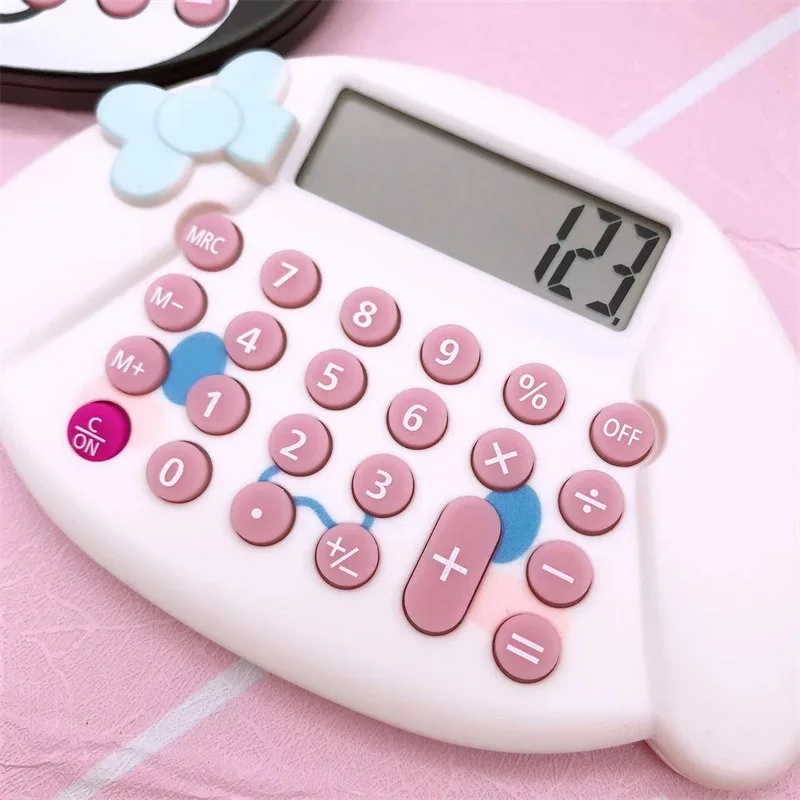 Allogogo Creative Stationary Kawaii Sanrios Pink Blue Kulomi Melody Kids Student Office San Rio Kuromis Calculator
