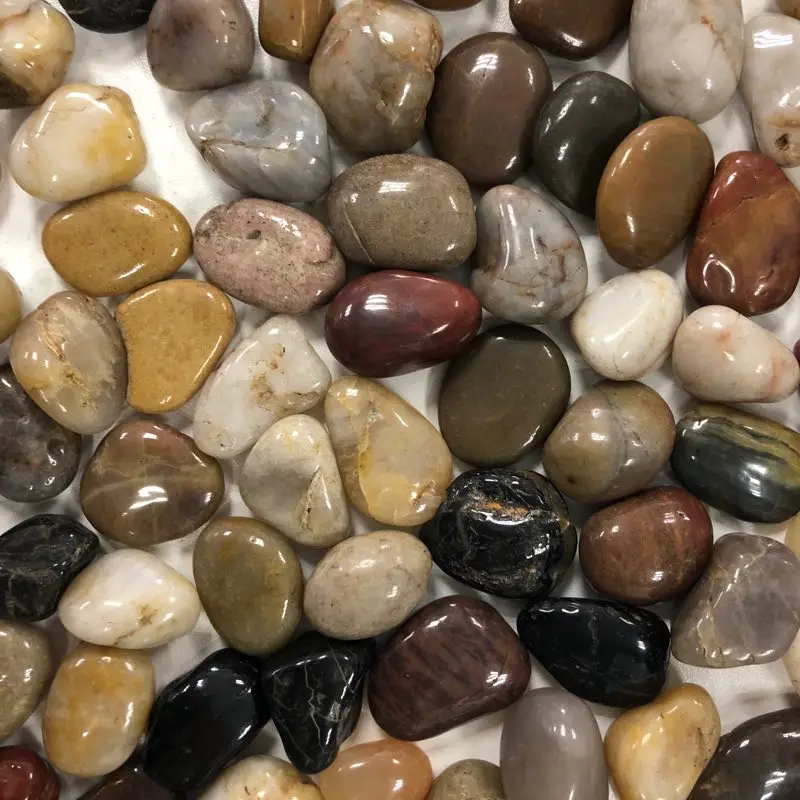 garden decoration Natural MAX color Polished Stone Pebbles, Black River Rock Pebble