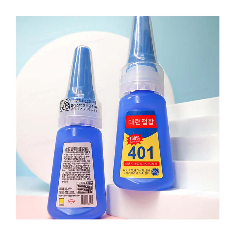Famous 401 Glue Factory Direct Sale For Nail Art Decoration 10 Seconds Quick-drying 20g Nail Glue