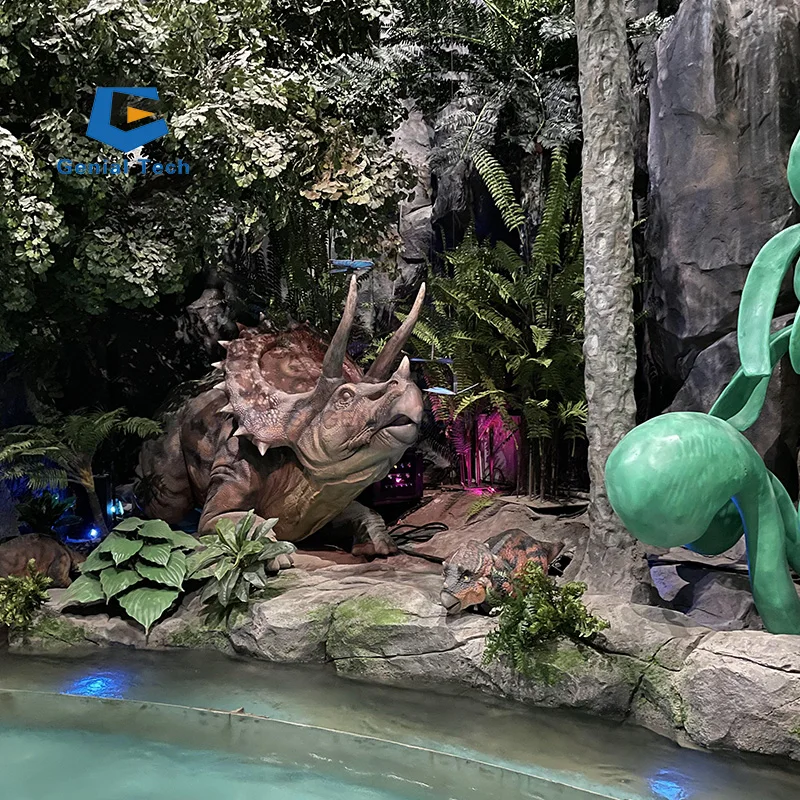 JN-Z24 Long Neck Dinosaur Brachosaurus Model Jurassic Decorations Realistic Robot Animatronic Dinosaur Amusement Park