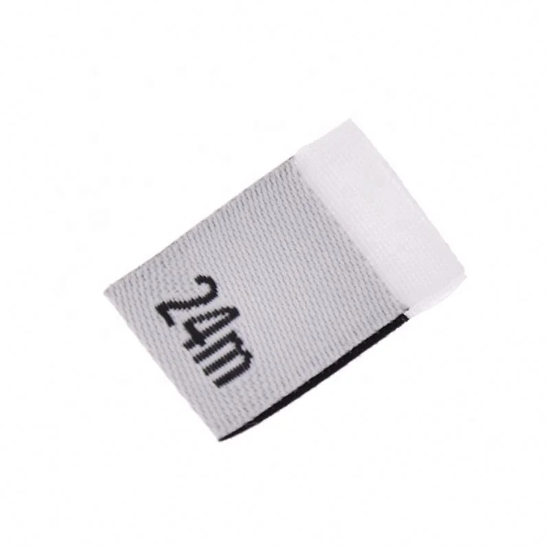 Custom Sewing Clothes Accessories Supplies 0-24M Baby Clothing Size Label Number Garment Labels
