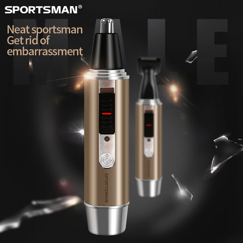 Профессиональные машинки для стрижки волос в носу, перезаряжаемая электрическая Мужская бритва