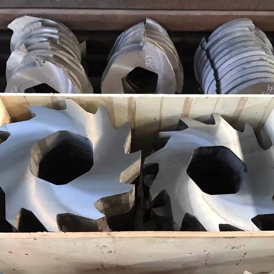 Multi-functional bicycle large plastic toy car shredder Scrap leather cord two-axis shredder