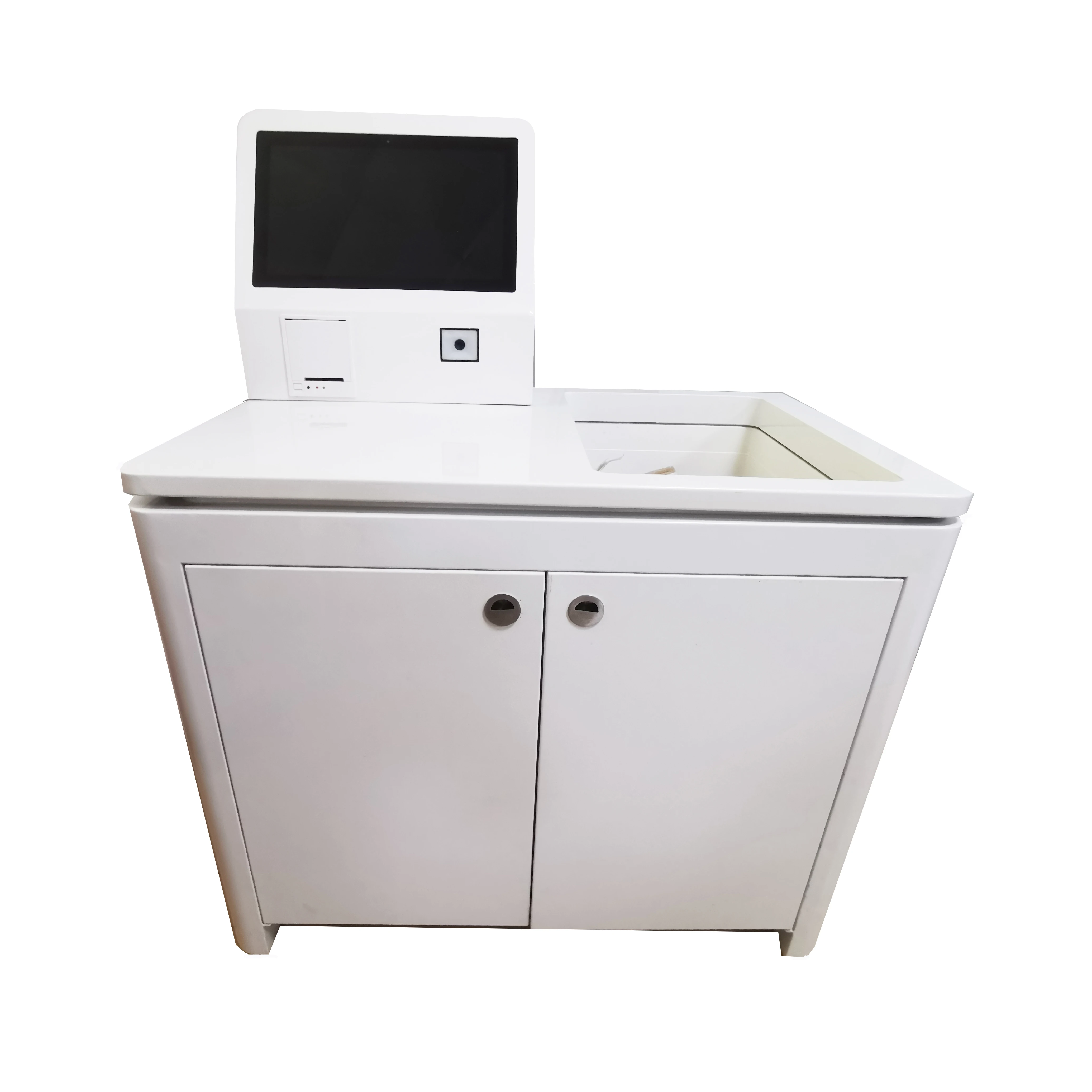 Supermarket ordering service UHF rfid scanner smart payment pos machine Self Service check out Kiosk