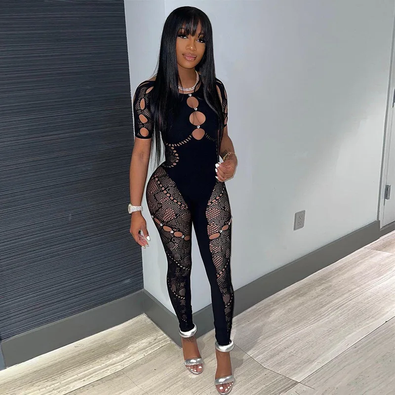 Valentines Clothes 2024 Outfits Short Sleeves Spandex Full Bodysuits for Women Sexy Cutout Shapewear Lace Bodysuit Thong