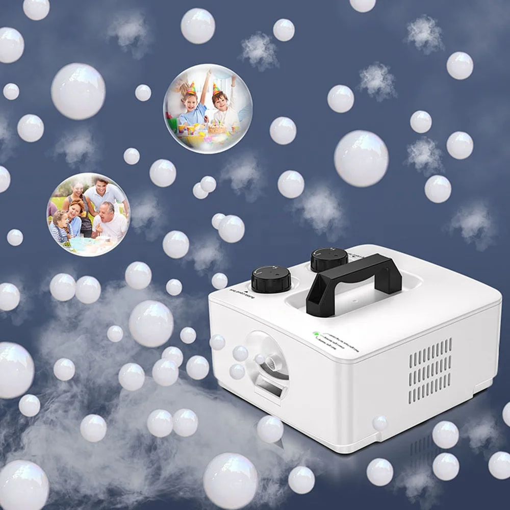 Fog Bubble Machine Automatic Bubble Maker 8000+ White Smoke Bubbles for Kids Indoor Outdoor Birthday Party
