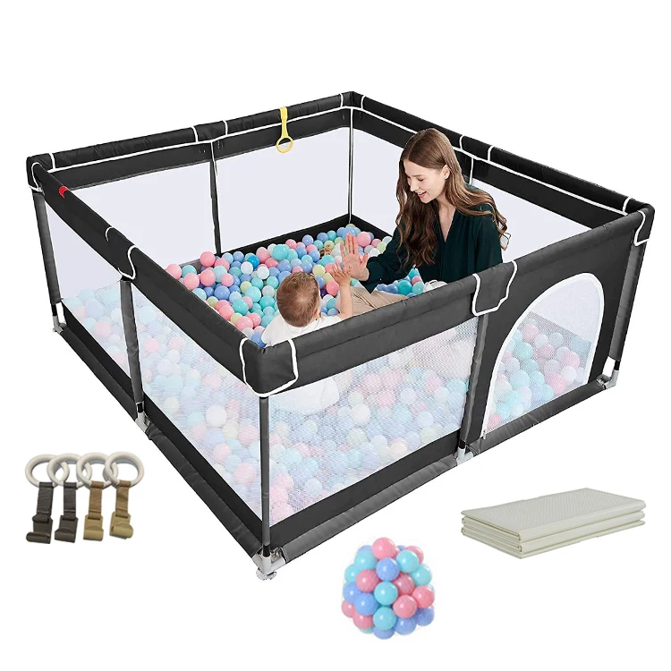 High Quality Kids Folding Fence Baby Playpen Large Infant Playard Fence Indoor Extra-Large Play Yard For Infants