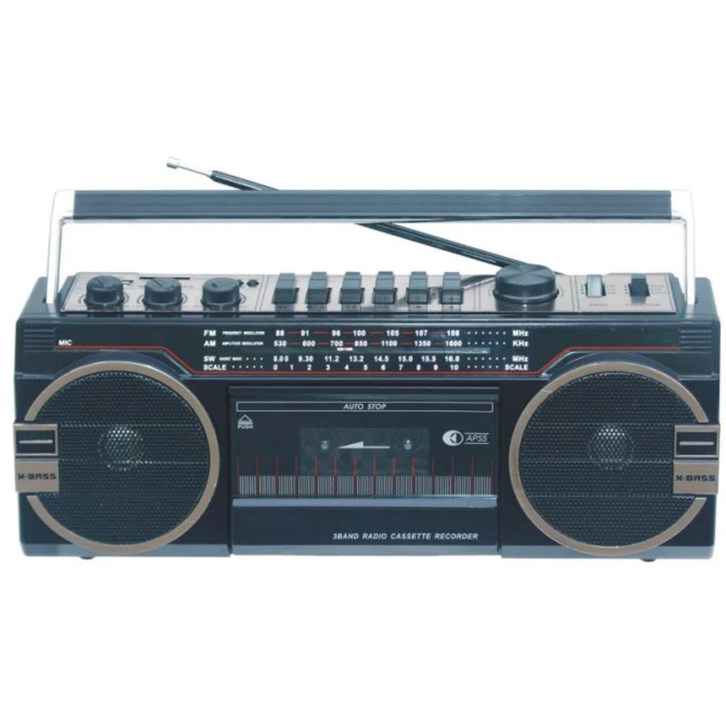 HZ-98 Antique Long Range Old Vintage  Am Fm Usb Tf BT Cassette Record Portable Radio