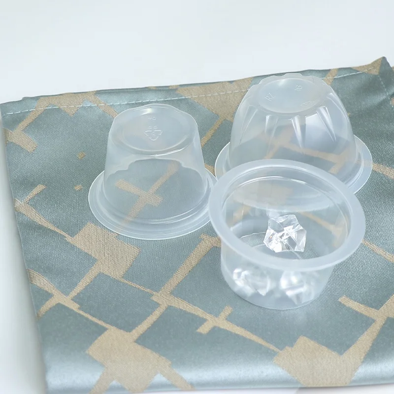 Custom Disposable PP Mini Plastic Fruit Liquids Dips Ketchup Sauces Sweet Taste Jelly Cup