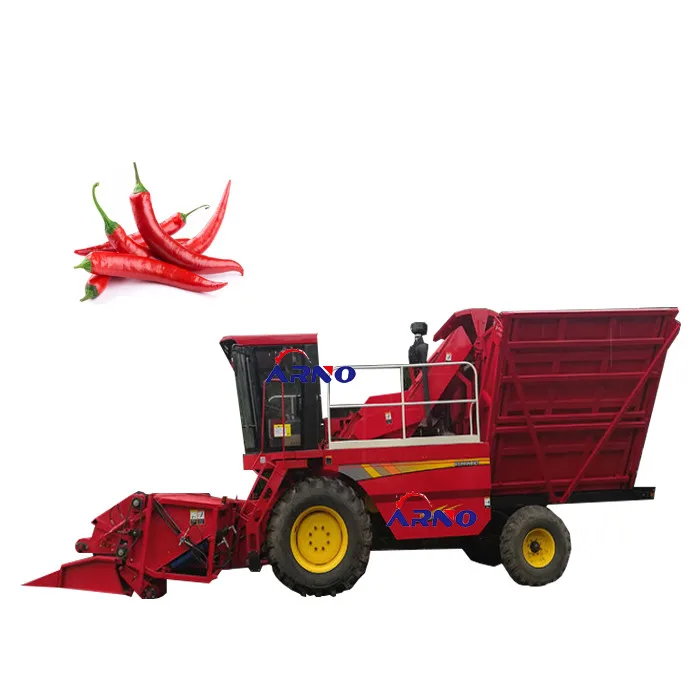 high efficient red pepper combine harvest machine