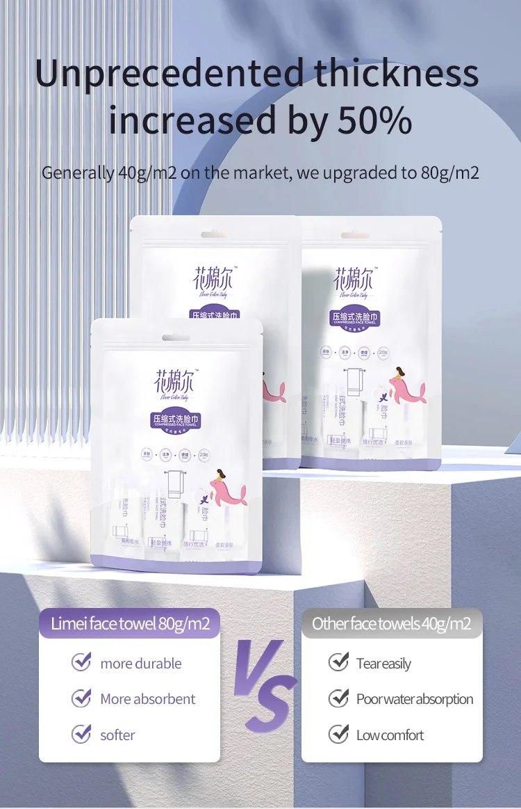 Hot sale manufacturer soft disposable compression bath towel for hotel