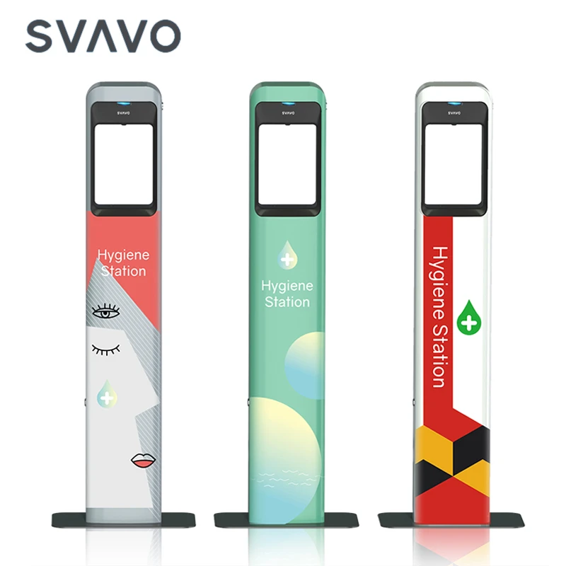 SVAVO Floor Stand Automatic sensor Hand Sanitizer Dispenser holder Free Standing spray Liquid Gel Soap Dispenser