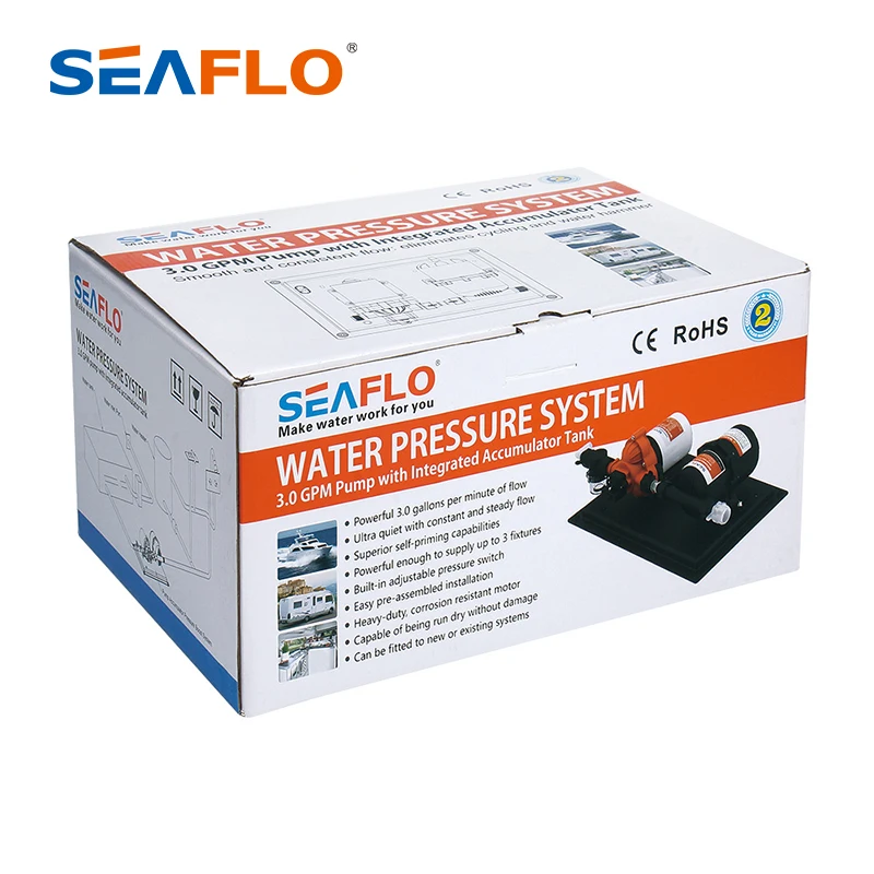 SEAFLO Accumulator Tank Pump Kits for Marine and RV