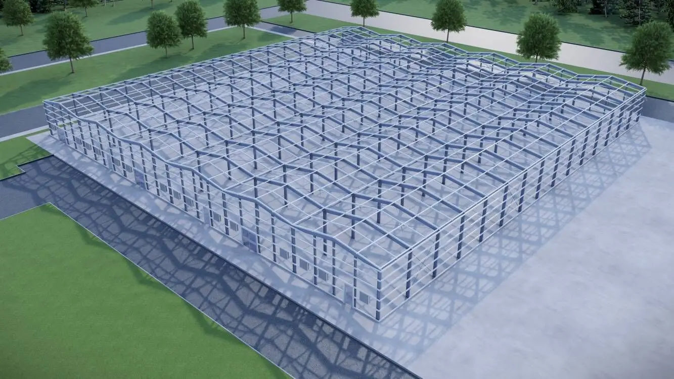 Prefabricated Steel Structure Poultry Farm Building Shed Chicken House Design prefabricated metal frame building