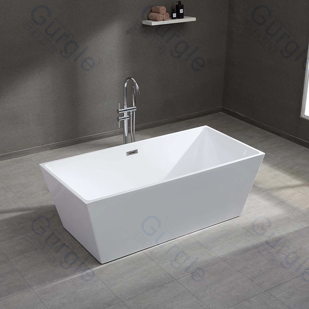 White Pure Acrylic Luxury bathtubs Acrylic Bathtubs Modern Design for Home and Hotel Freestanding Bathtubs