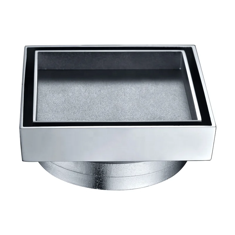 Australia Size Square Bathroom Shower Concealed Tile Trap Drainer Floor Drain With Grate Sump Cover