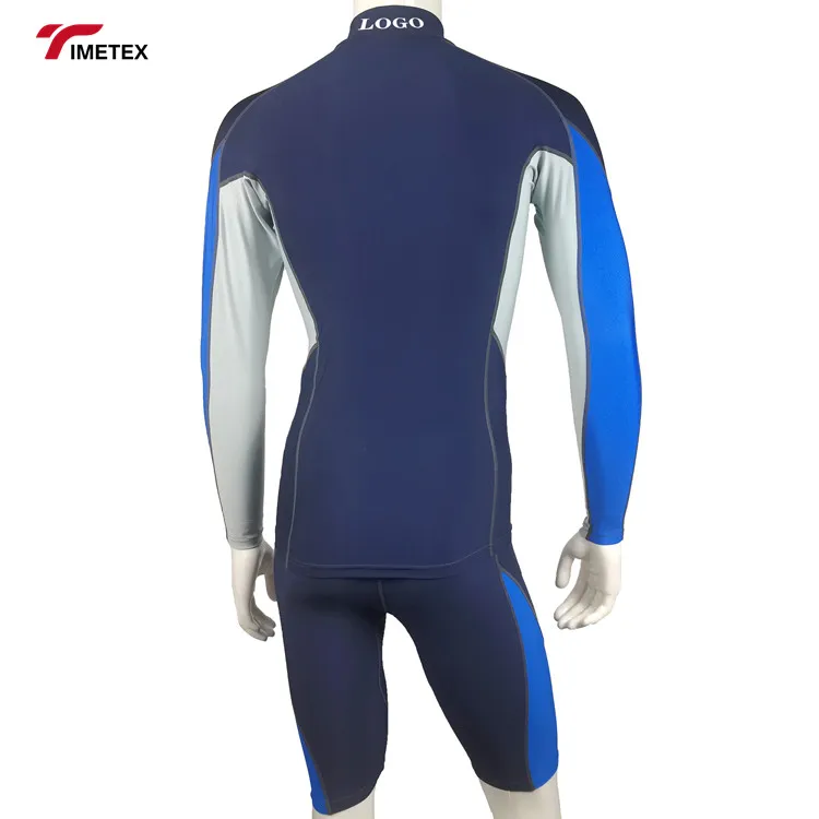 Man Long Sleeve Gym Clothing Upf 50 Sublimation Logo Custom Surfing Rash Guard Compressed T-shirt