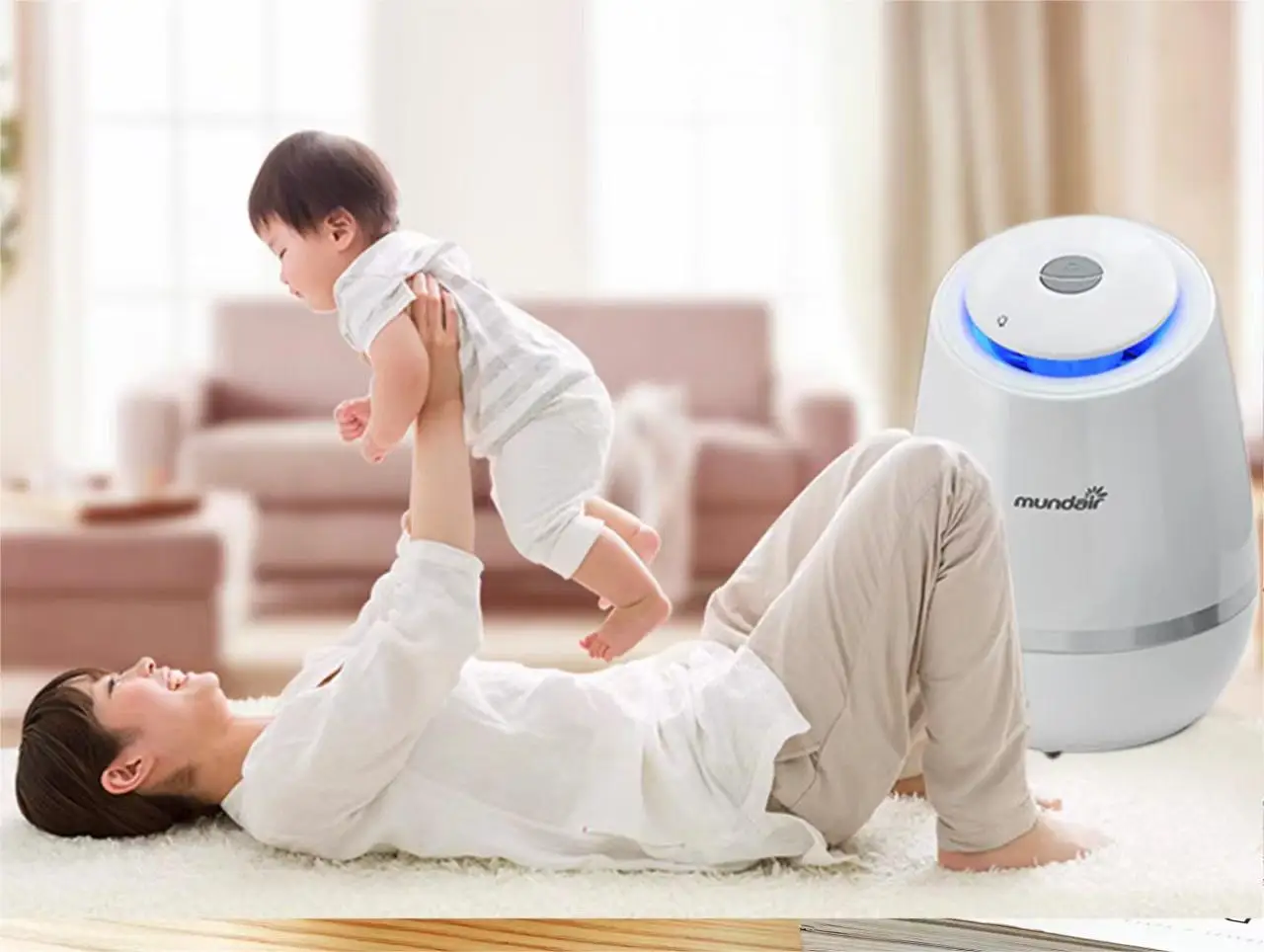 Customized  Personal Mini Portable Car Office Fresh Air Purifier With Hepa Filter