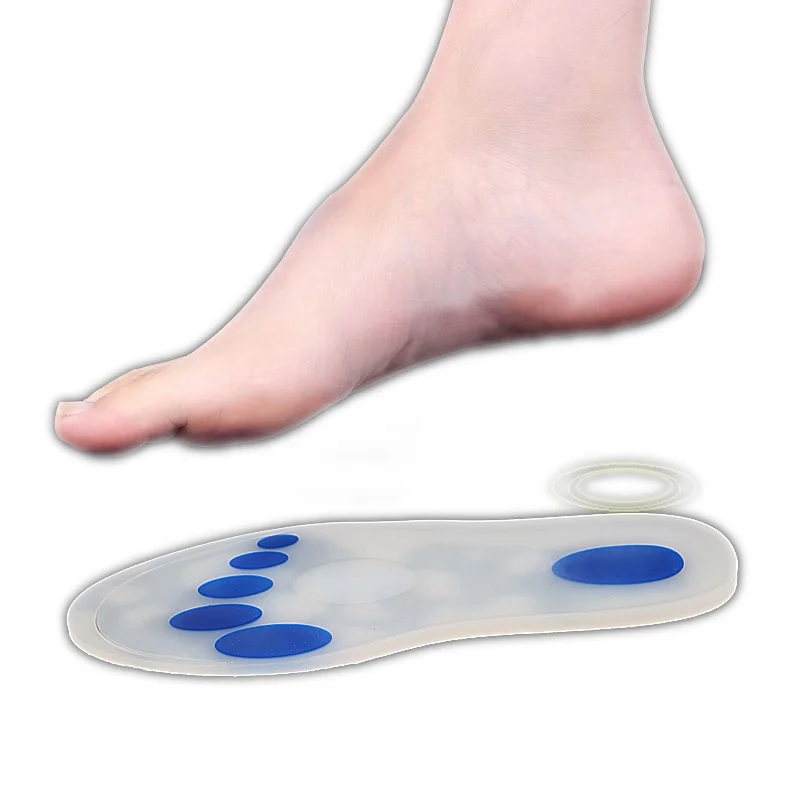 Foot Soft Massage Pure Silicon Insoles Silicon Inserts Orthopedic Shoe Insoles