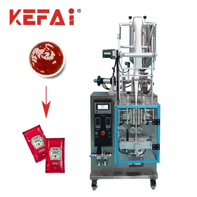 KEFAI Hot Selling Automatic Sachet Stick Ketchup Tomato Sauce Paste Viscous Liquid Packing Machine