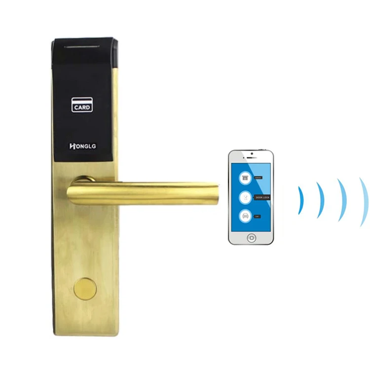 2020 Best Sell Wireless C Grade lock Cylinder Smart Hotel Handle Door Lock with