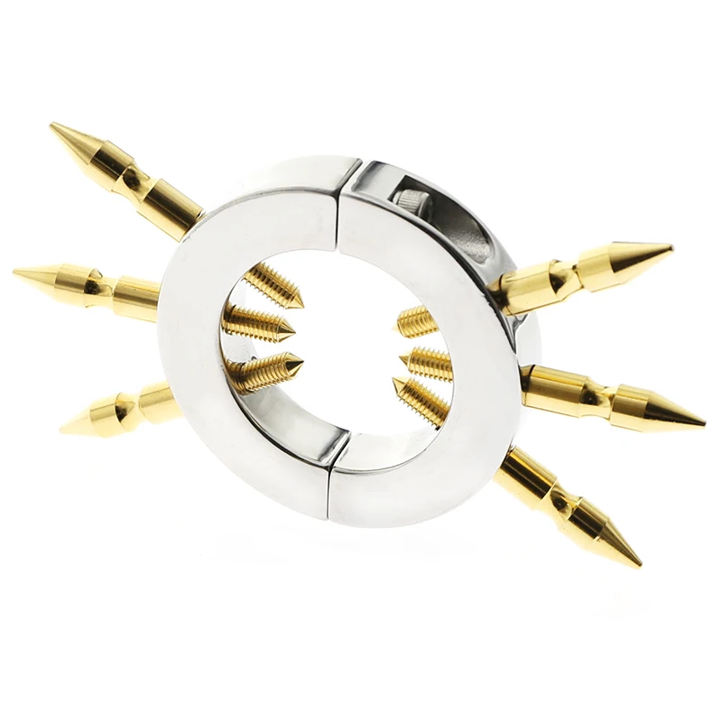 Heavy Duty Sex Gay Cock New Stainless Steel Penis Ring Male Ball Scrotum Golden Stretcher For Men Delay Ejaculation Stronger