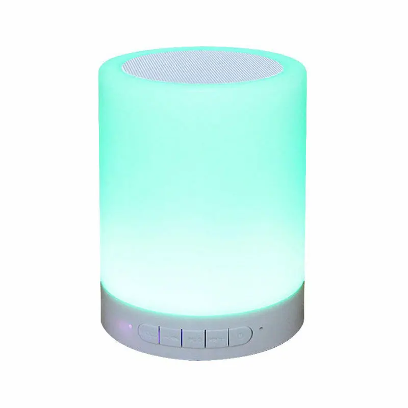 CL671 Touch Light Portable Smart Colorful Night Light With Speakers Led Mini Wireless Speaker