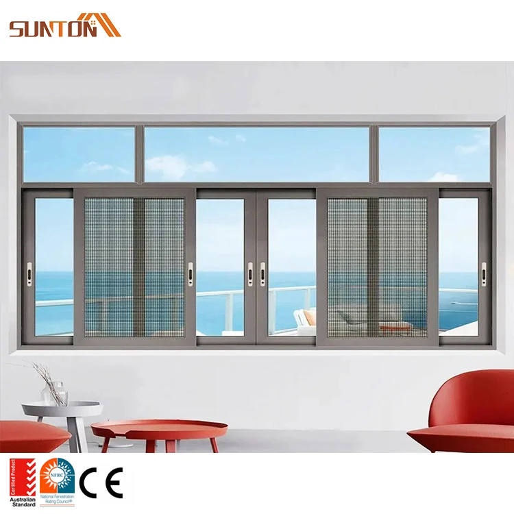 Custom modern aluminium glass alloy door window system design high quality aluminum profile frame sliding doors and windows