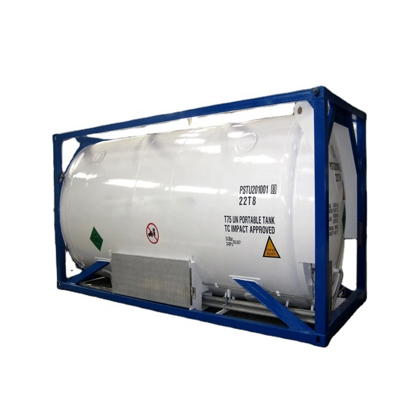 Резервуар ИСО заполнен промышленным газом