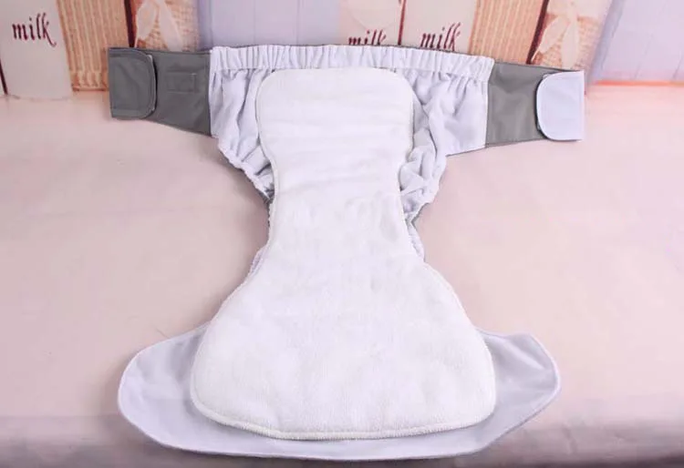 Medium reusable adult cloth diapers washable adult nappy adjustable hook loop for disable old people incontinence pregnant women