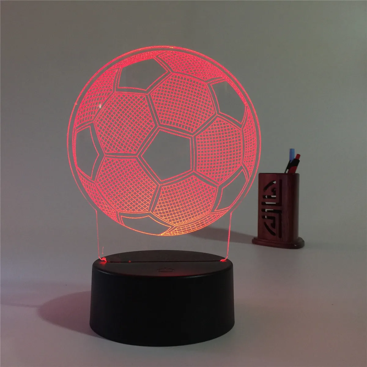 Popular Products football fan gifts acrylic 3D illusion LED night light
