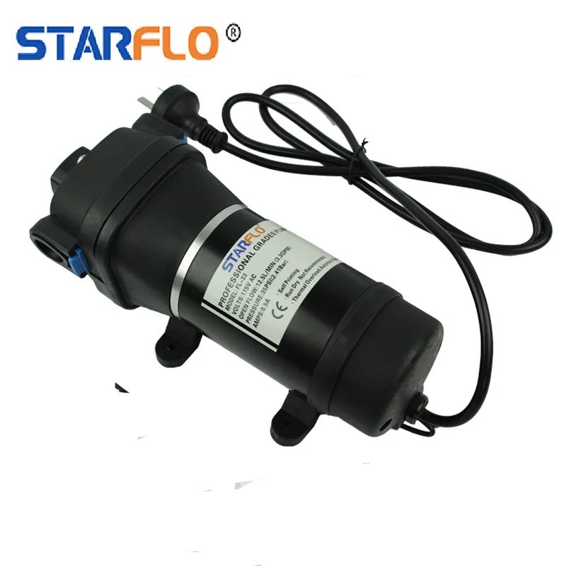 STARFLO 115 В AC 12.5LPM 35PSI усилитель постоянного тока насос с сертификацией CE устойчивый мембранный для химических реагентов