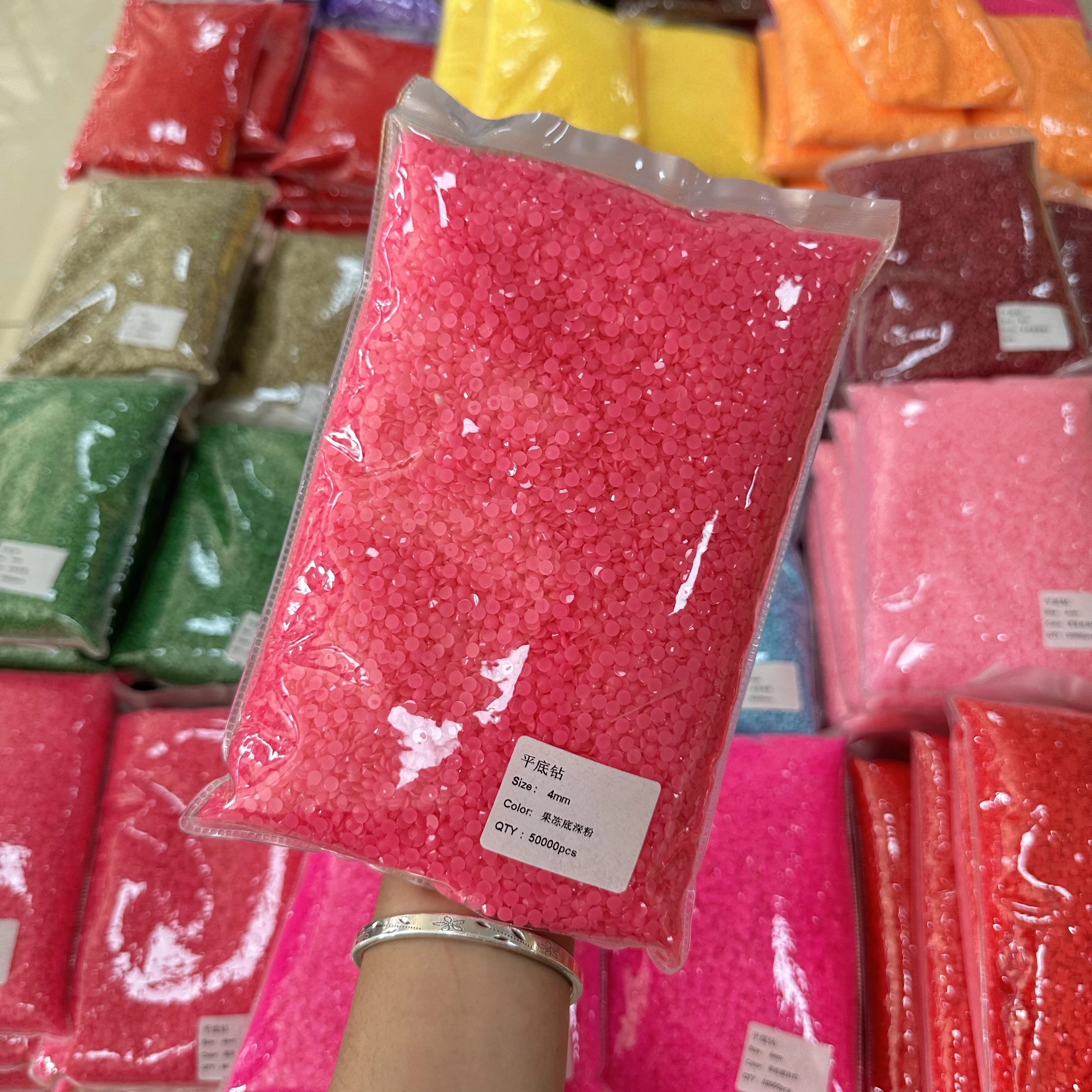 WHATSTONE Opaque Macaroon NEW Color 2mm 3mm 4mm 5mm 6mm Flat Back Solid Jelly Resin Rhinestone For Tumbler DIY