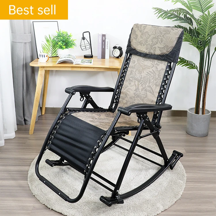Realgroup Folding Rocking Chair Parts  for leisure outdoor rest Garden folding chair