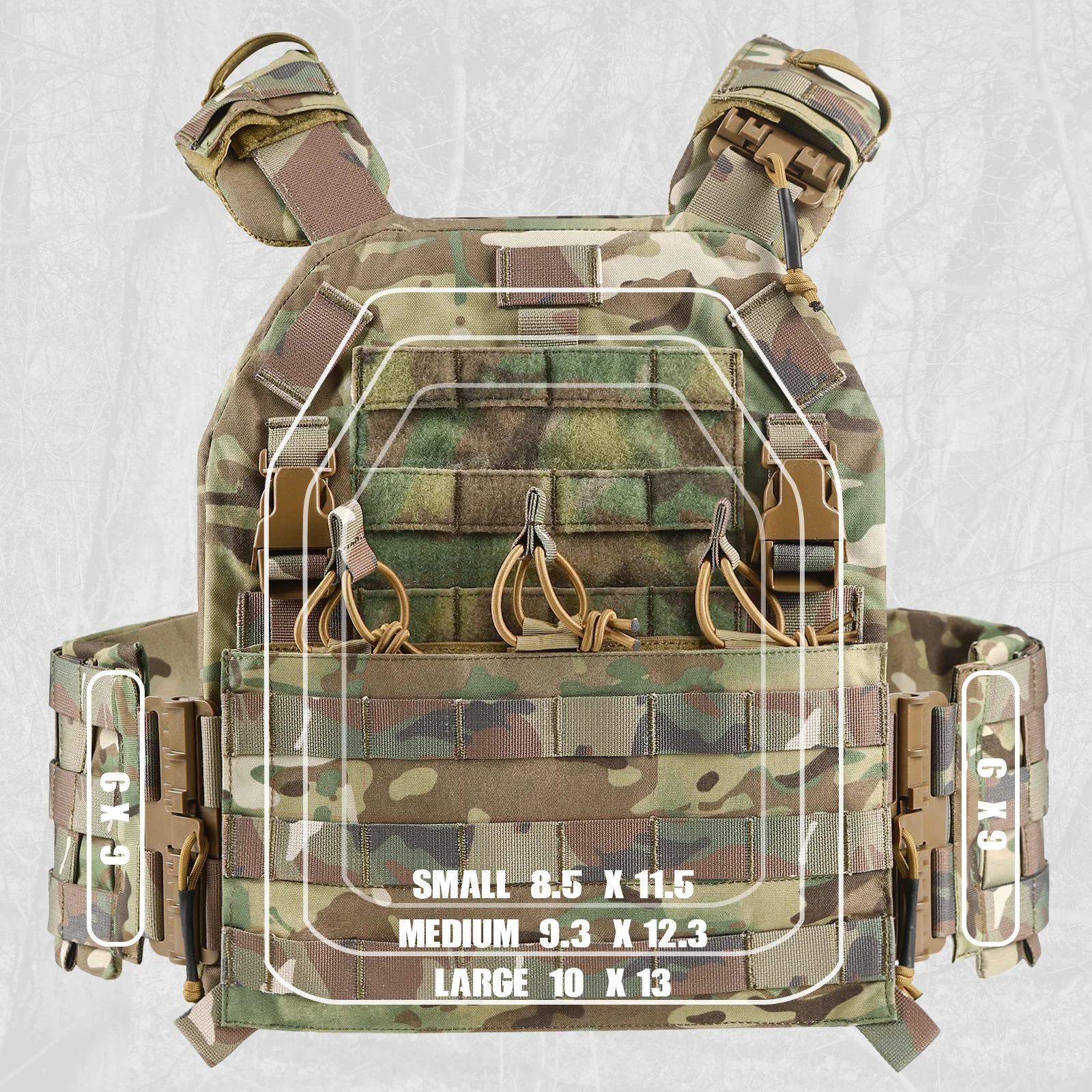 PTG Hot Sale Customized 500D Nylon Plate Carrier Light Weight Outdoor Crossfitness Chaleco Tactico 501 Tactical Vest