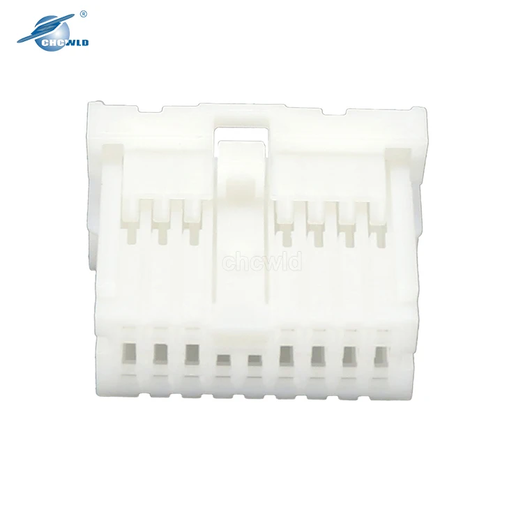 16 Pin Automobile Male White Connector plug Wire harness Housing Micro jst plug Connector 653019
