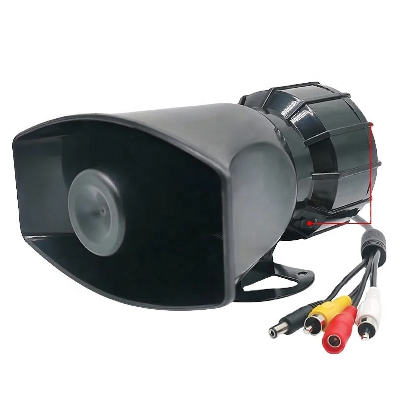 DC AC 12V-24V Audio Intercom 60W CCTV IP Camera External Audio Speaker