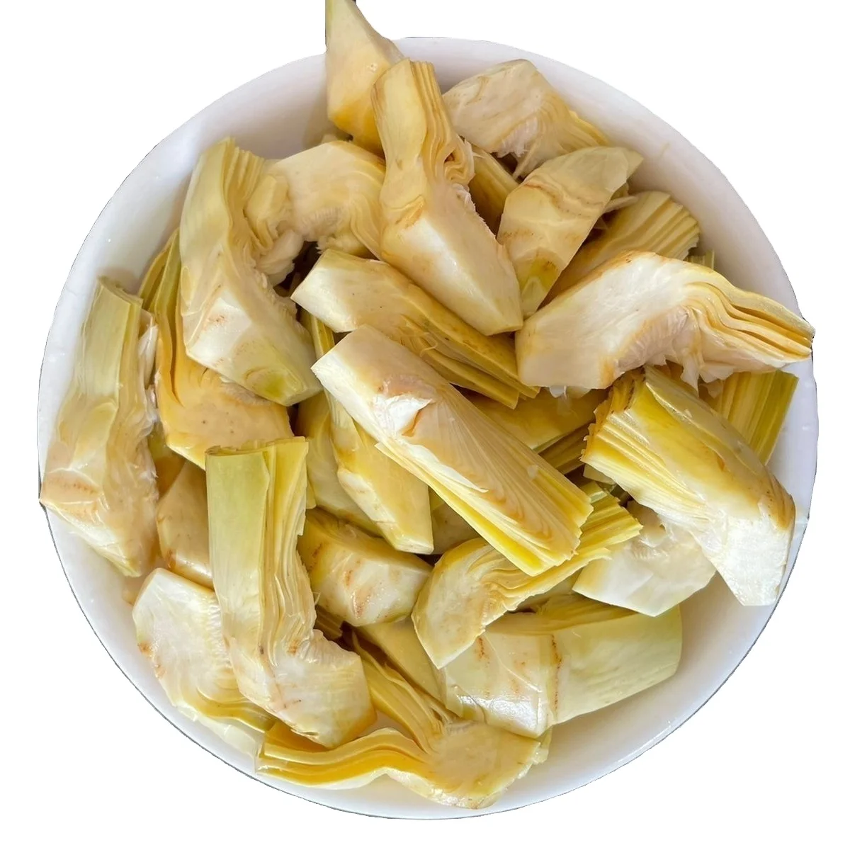 Quarter Artichokes preserved in brine contain of Water and Salt and acids manufacturing in Egypt all sizes are available.