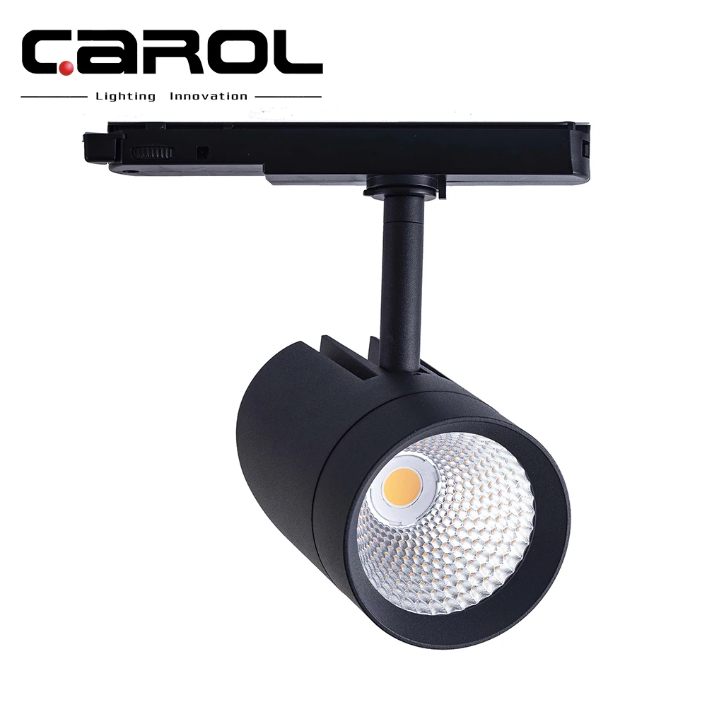 
Carol high quality flickering free art gallery museum 4 wire 3 phase led track rail lighting 