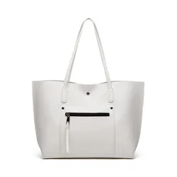 EG221 Cheap custom logo fashion pu leather women tote bag pink and green handbag