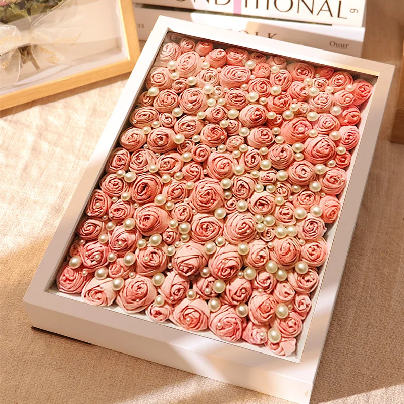 Dried Flower Photo Frame DIY Three-Dimensional Hollow Specimen Finished Flower Preservation Rose Flower Handmade Gift