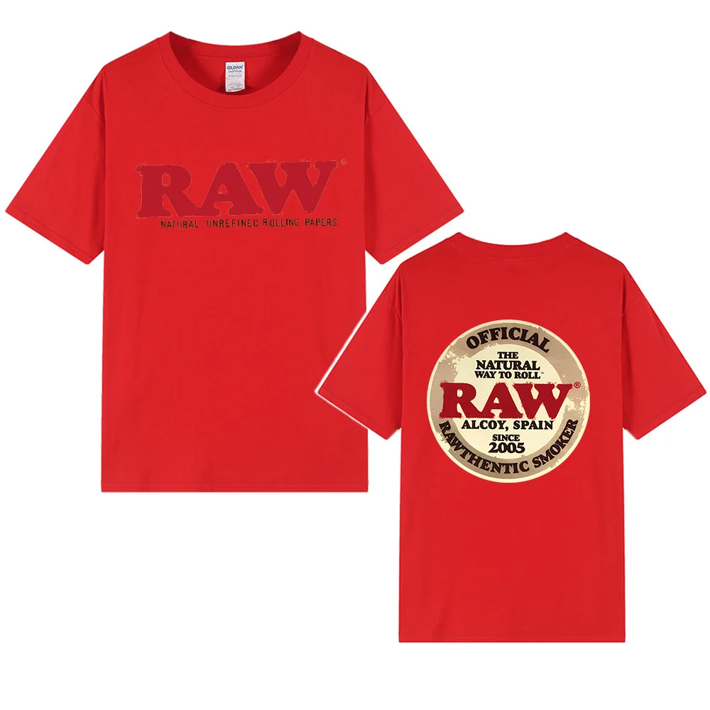 Cheap Price Custom DTF DTG Screen Printed Backwoods Cookie RAW 100% Cotton Hip Hop Casual Streetwear T Shirt