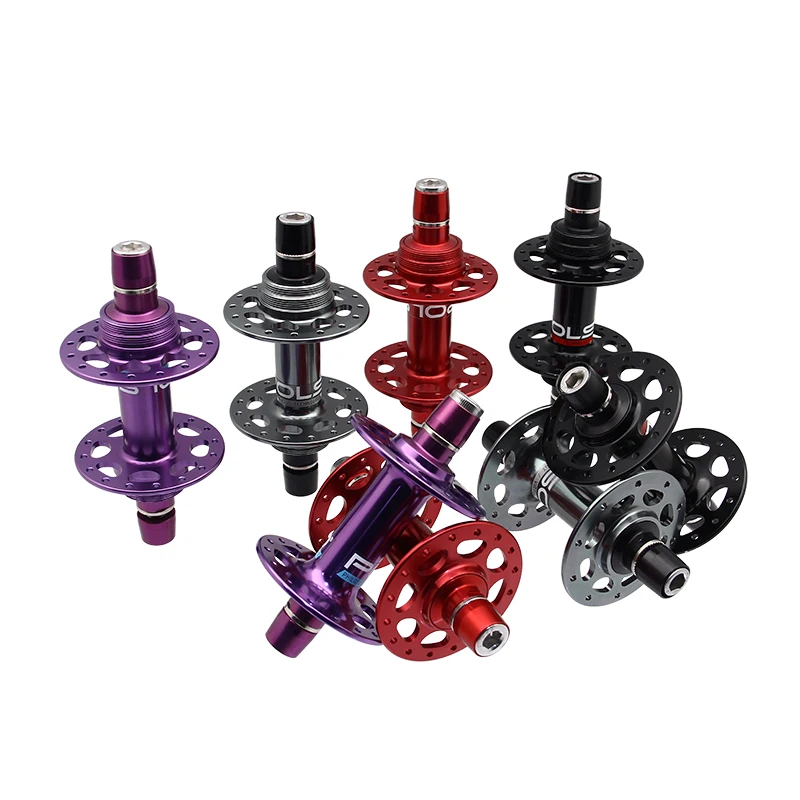 FH003  Hollow axis cnc High Quality Aluminum 32h Bike Hub 20 24 Hole Bicycle Rear Hubs Fixed Gear Bikes Hub