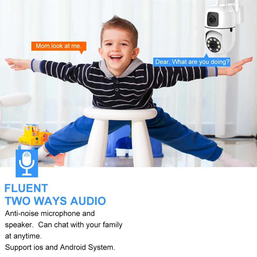 Outdoor Waterproof Wifi Bulb Camera Dual Lens E27 night vision wireless Light Lamp Camera IPC360 Home 1080P PTZ 2MP CCTV Camera