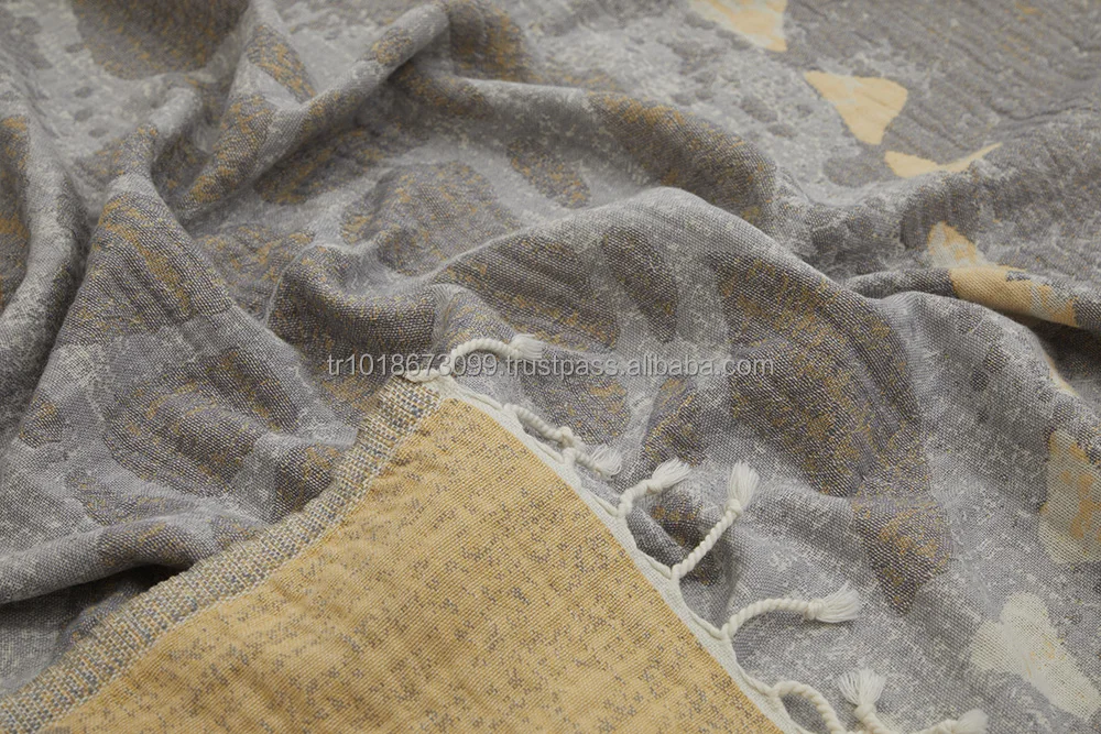 Wholesale Turkish Hammam Beach Towel kikoy pareo 100% Cotton Peshtamal pestamal pestemal Hamam pestemal Towels Fouta Jacquard