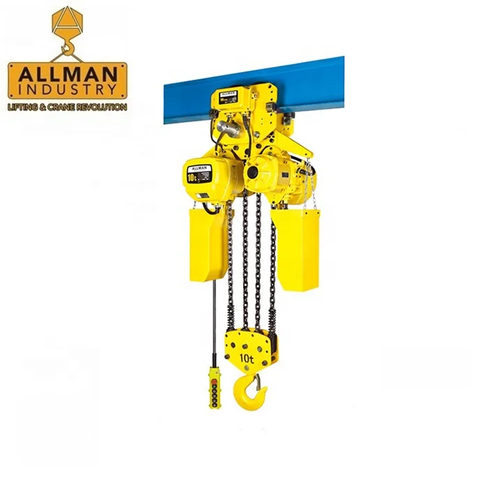 ALLMAN Low Headroom 7.5 Ton Electric Chain Hoist With Trolley