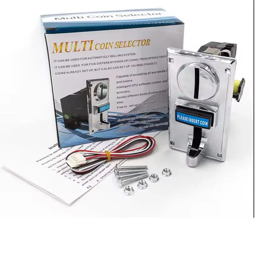 616 Multi Coin Acceptor Price Arcade Coin Mechanism Acceptor CPU Coin Selector For Vending Machine