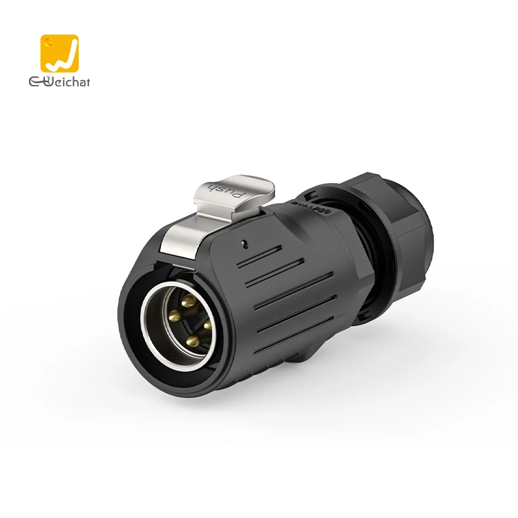 LP20 9 Pin Electrical Terminal Wiring Connecting Outdoor LED Garden Lighting PA66 Plastic IP68 Waterproof Cable Connector