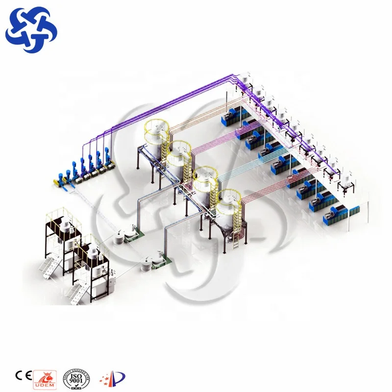 Новая ПВХ смесительная линия Централизованная система подачи для производства пластиковых труб или досок