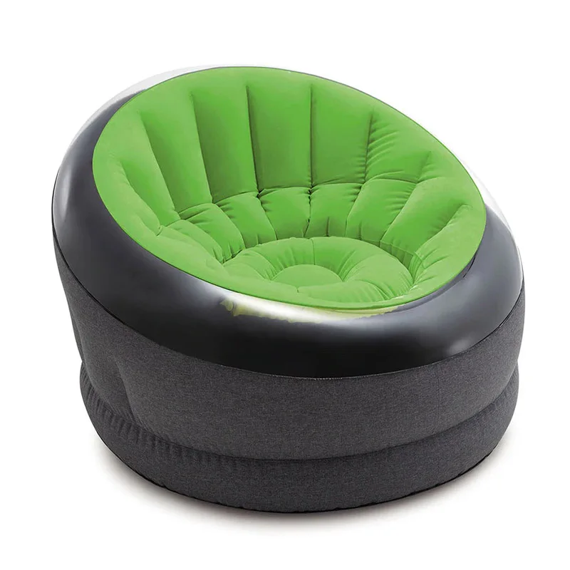 Intex 66581 High Quality PVC Flocked Inflatable Sofa Comfortable Air Sofa Chair Inflatable Lounge Sofa Chair for Dults